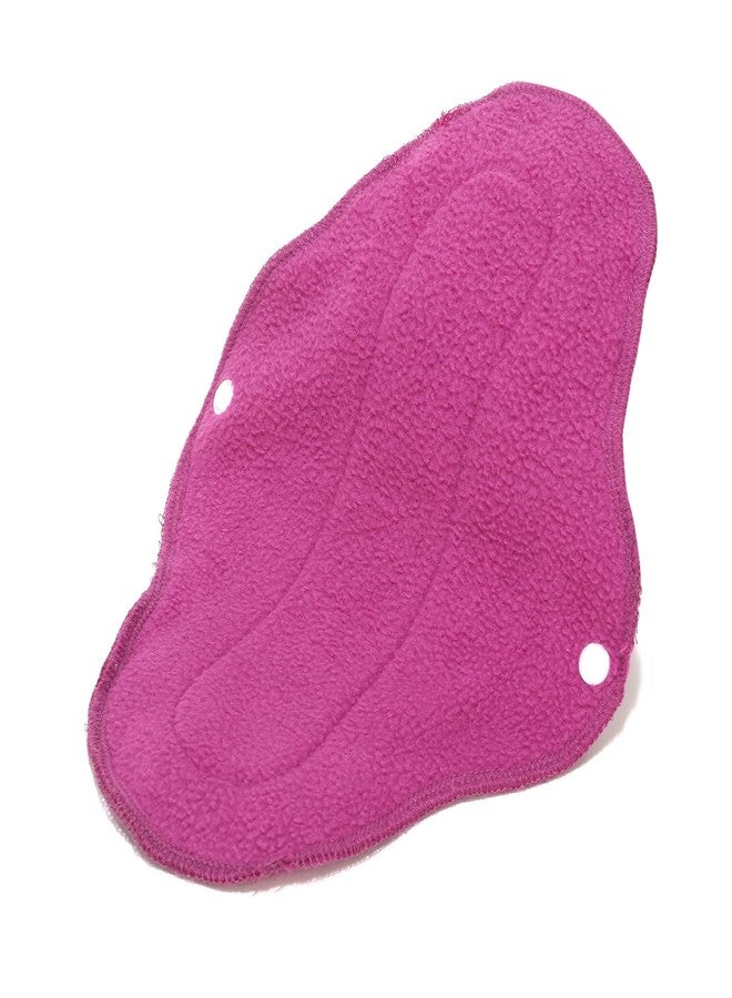 CareDone Soft And Absorbent Reusable Cloth Period Pads For Heavy Flow Leak-Proof Overnight Protects, Multicolor Cloth Pads Set With Wings For Women, Washable Overnight Cloth Period Pads.(Pack Of 2) - Image 2